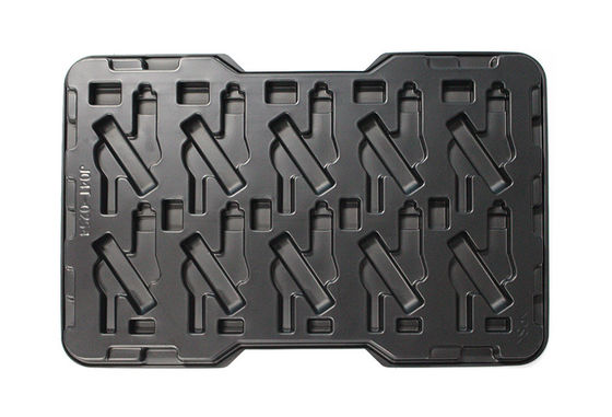 Θερμομορφωμένα εξαρτήματα Αντιστατικά ESD Blister Tray Black Plastic